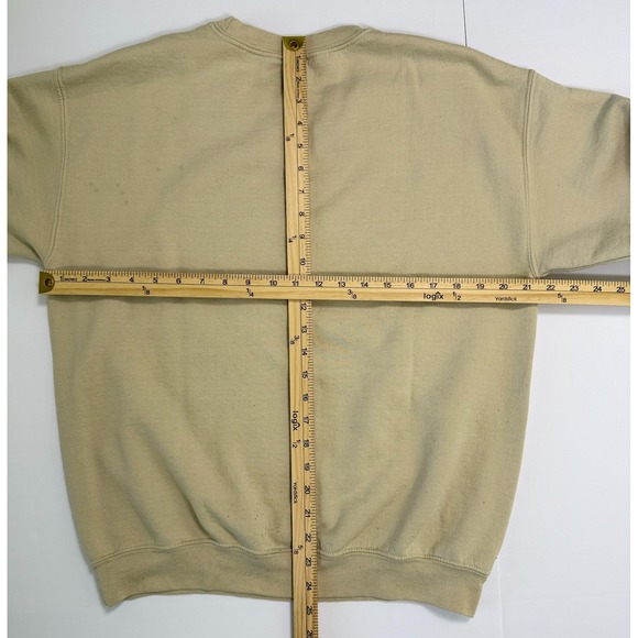 Pink Floyd Sweatshirt Beige Graphic Crewneck Medium Sun Moon Eye Vintage Style - Picture 5 of 13